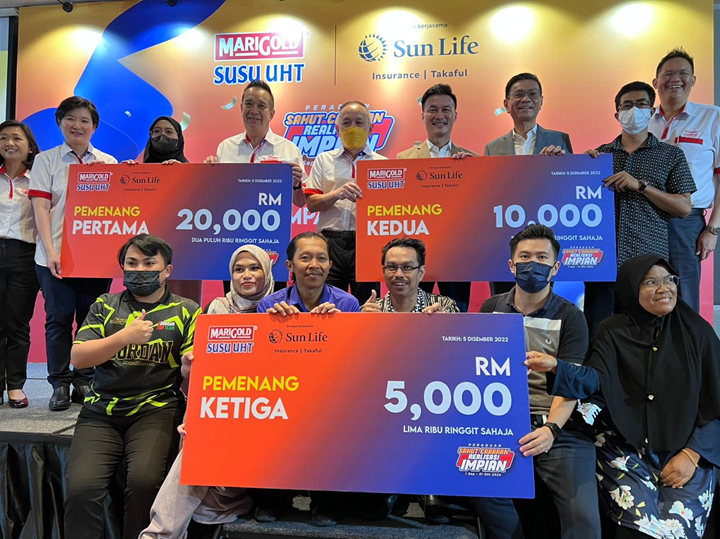 Winners Announced for MARIGOLD and Sun Life Malaysia’s Contest